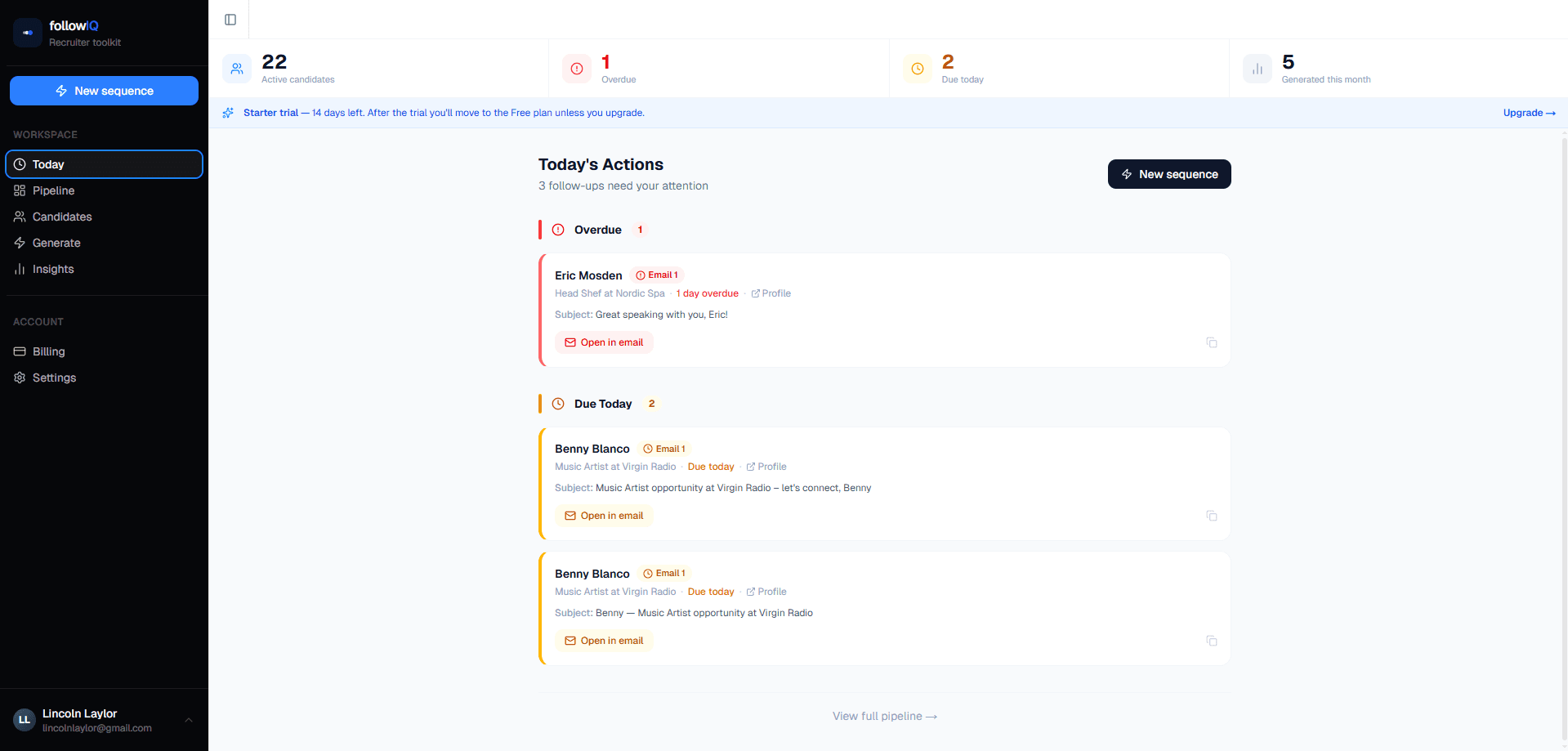 FollowIQ screenshot 1